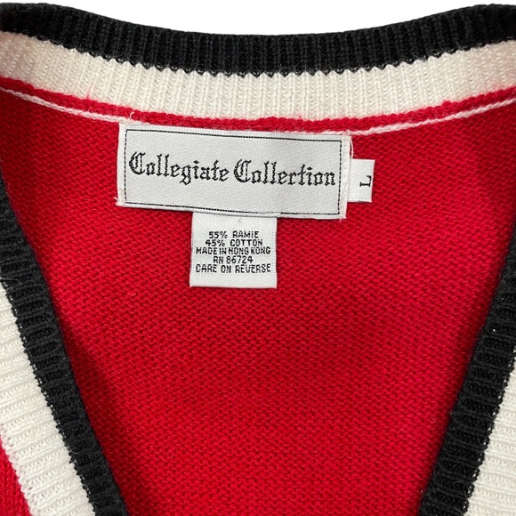 Collegiate Collection A Alabama Arizona Vest Red Black Large Covered Buttons - - Picture 3 of 5
